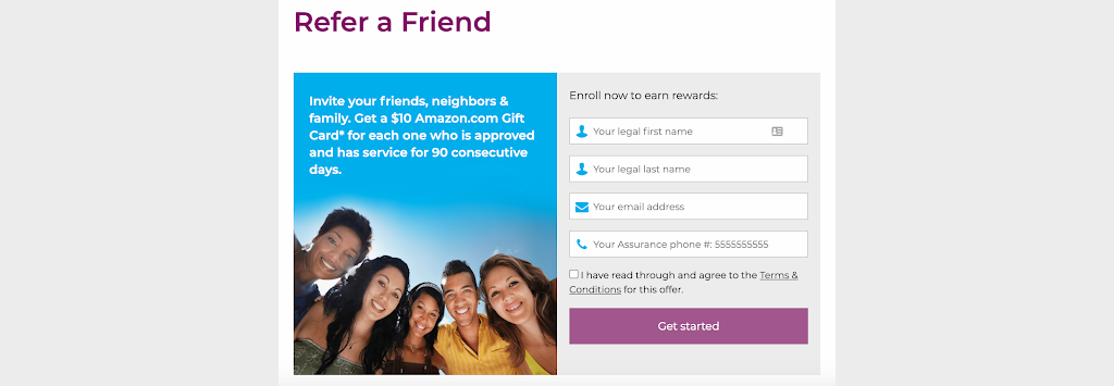 Assurance Wireless Programa Member get Member