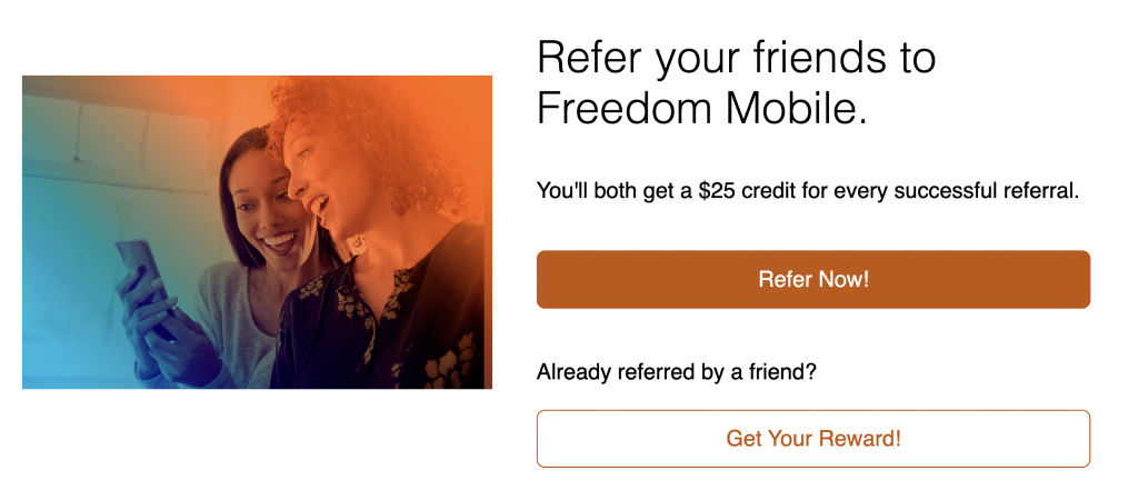 Freedom Mobile Programa Member get Member