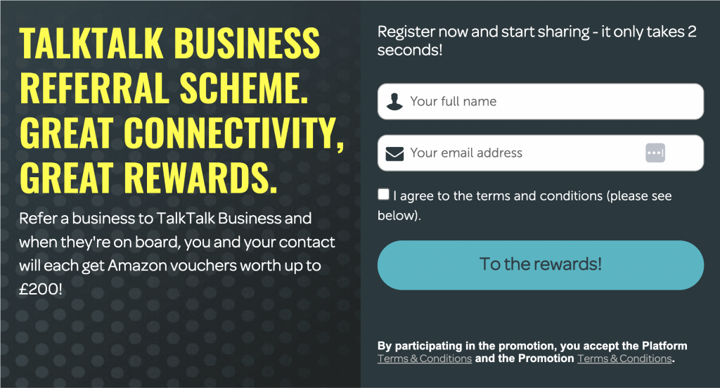 Talk Talk Business Programa de member get member
