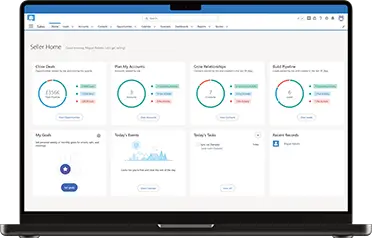 Screenshot from CRM
